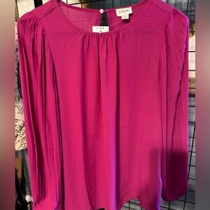 J crew nwt hot pink blouse